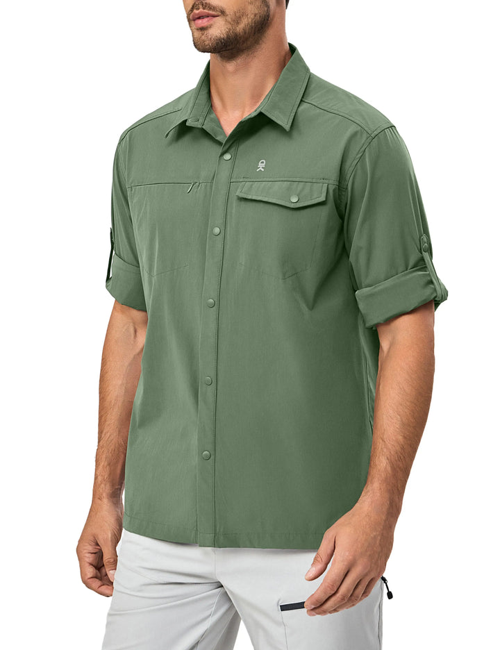 Men's Lightweight Quick Dry UPF50 Long Sleeve Shirts MP-US-DK