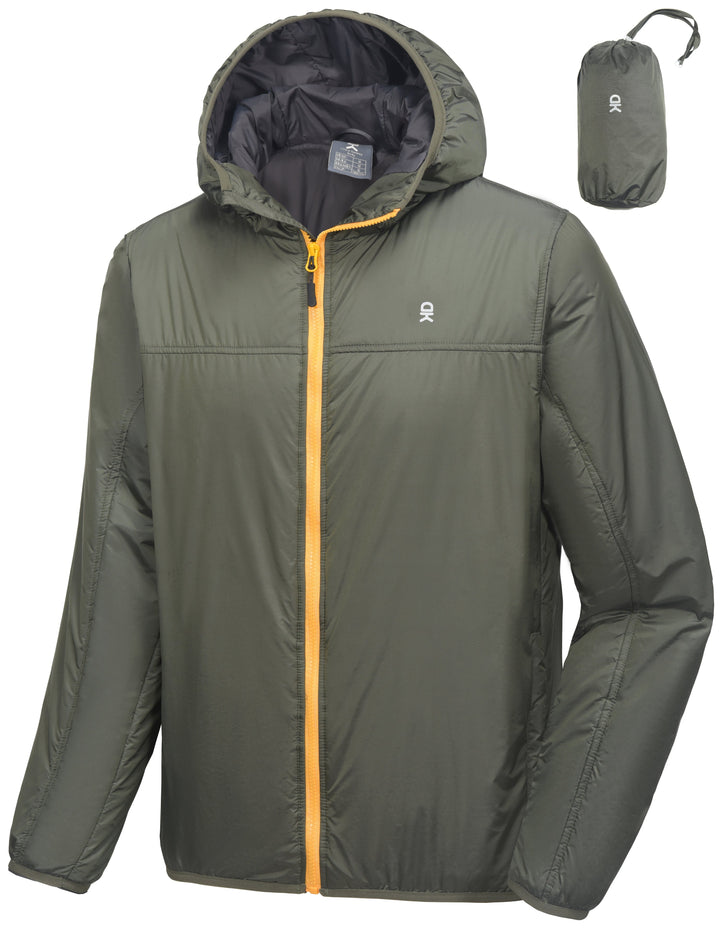 Men's Lightweight Packable Windproof Insulation Running Jacket MP US-DK