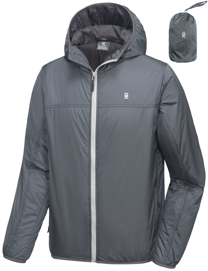 Men's Lightweight Packable Windproof Insulation Running Jacket MP US-DK