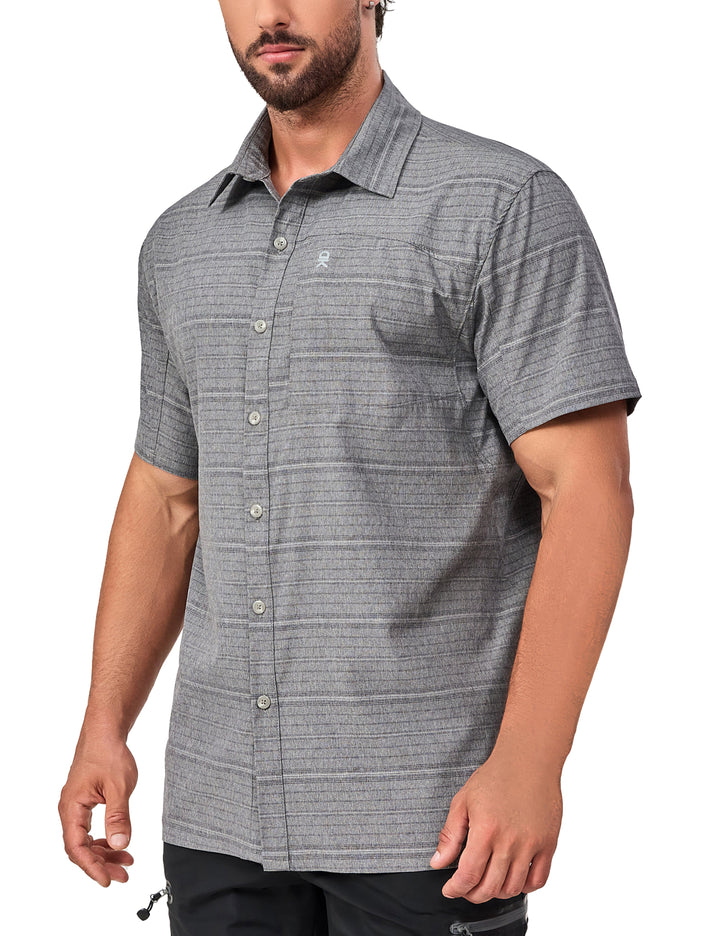 Men's Lightweight Quick Dry Button Down Breathable UPF50 Shirts MP-US-DK