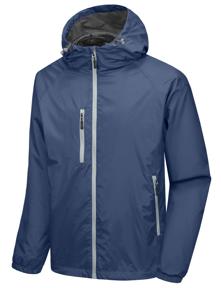 Men???¡§o?¡§¡§s Lightweight Windbreaker Jacket Hiking Running Golf Travel MP-US-DK
