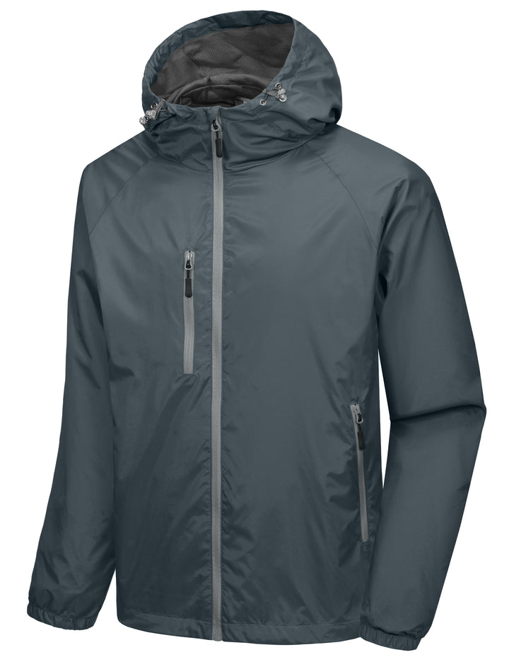 Men???¡§o?¡§¡§s Lightweight Windbreaker Jacket Hiking Running Golf Travel MP-US-DK