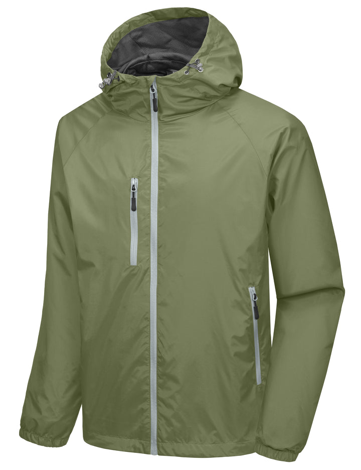 Men???¡§o?¡§¡§s Lightweight Windbreaker Jacket Hiking Running Golf Travel MP-US-DK
