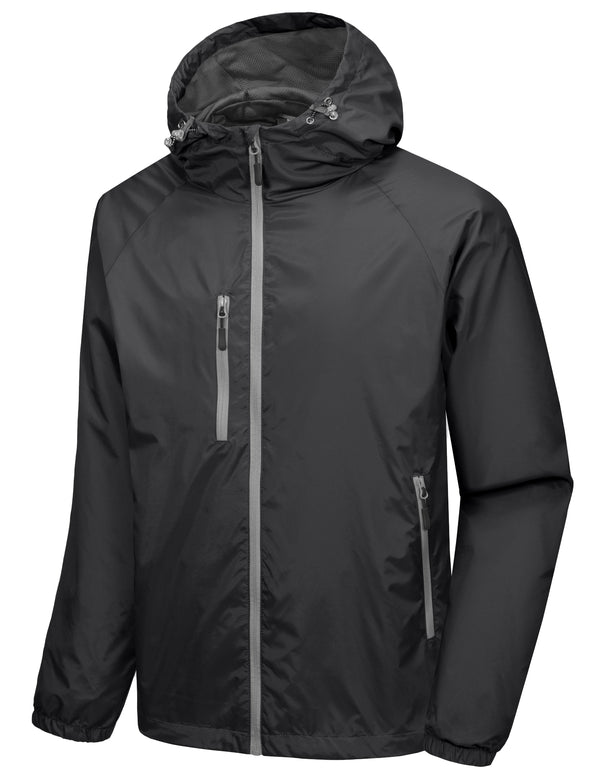Men???¡§o?¡§¡§s Lightweight Windbreaker Jacket Hiking Running Golf Travel MP-US-DK
