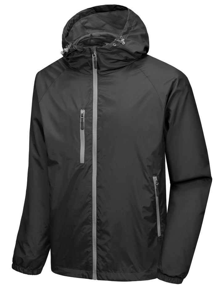 Men???¡§o?¡§¡§s Lightweight Windbreaker Jacket Hiking Running Golf Travel MP-US-DK
