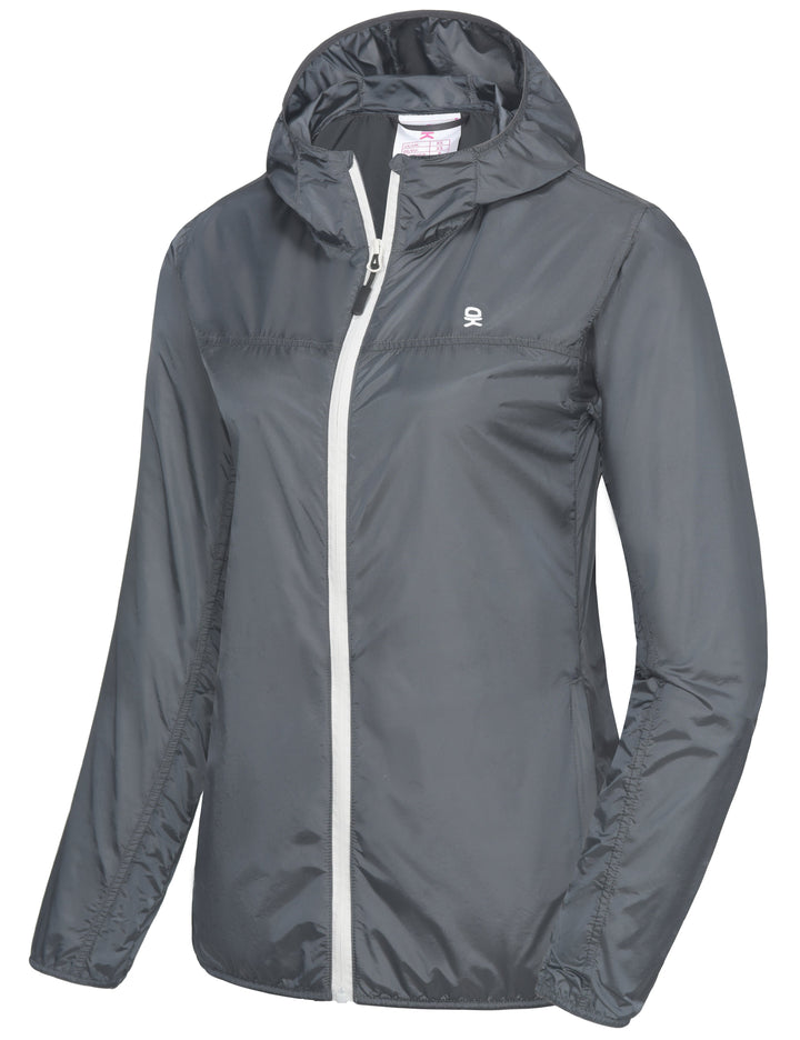 Women's Lightweight Packable Windproof Sun Protection Running Jacket MP US-DK