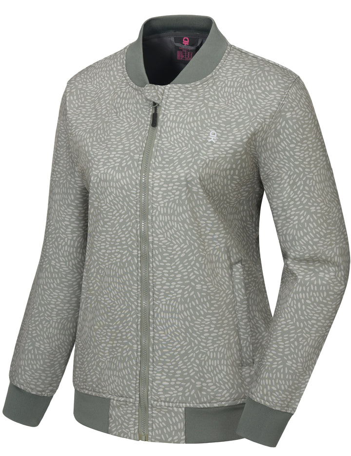 Women's Lightweight Warm Fleece Softshell Winter Bomber Jacket MP US-DK