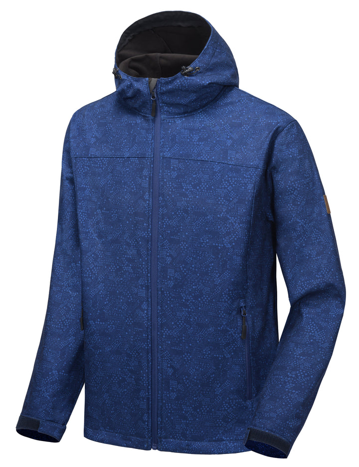 Men????¡ìo??¡ì?¡ìs Softshell Jacket with Removable Hood and Water Repellent YZF US-DK