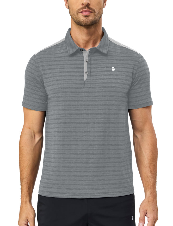 Men's Golf Short Sleeve Polo Shirt with Quick Dry Stretch MP-US-DK
