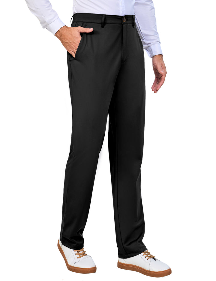 Men???¡§o?¡§¡§s Regular Fit Dress Pants Golf Pants Casual Travel Pants MP-US-DK