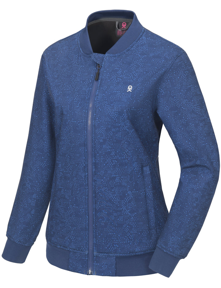 Women's Lightweight Warm Fleece Softshell Winter Bomber Jacket MP US-DK