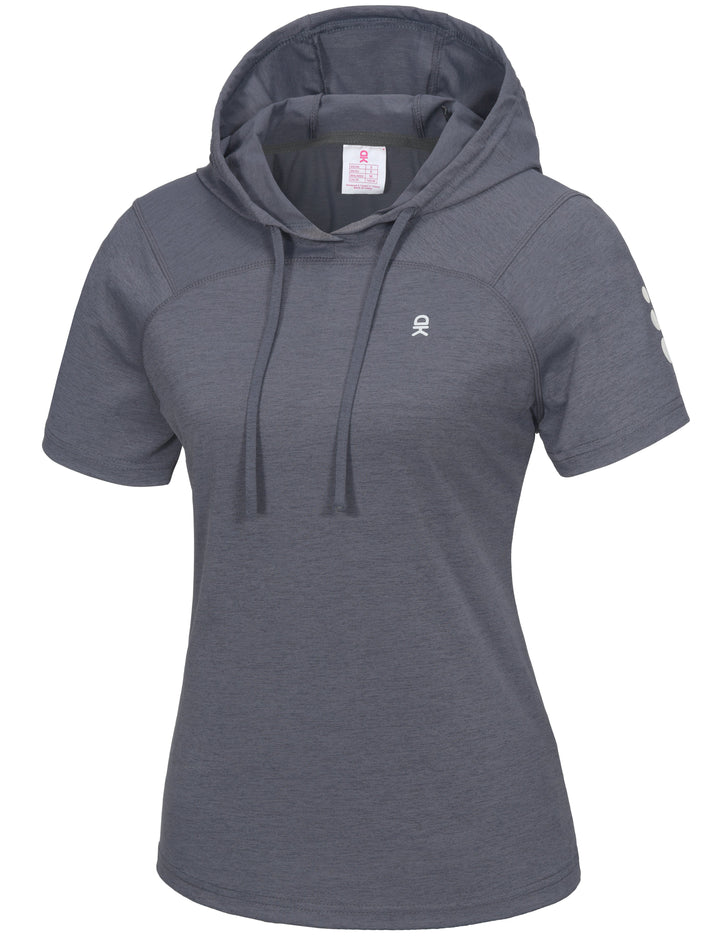 Women's Short Sleeve Quick Dry T-Shirt Stretch Basic Tops Tee MP-US-DK