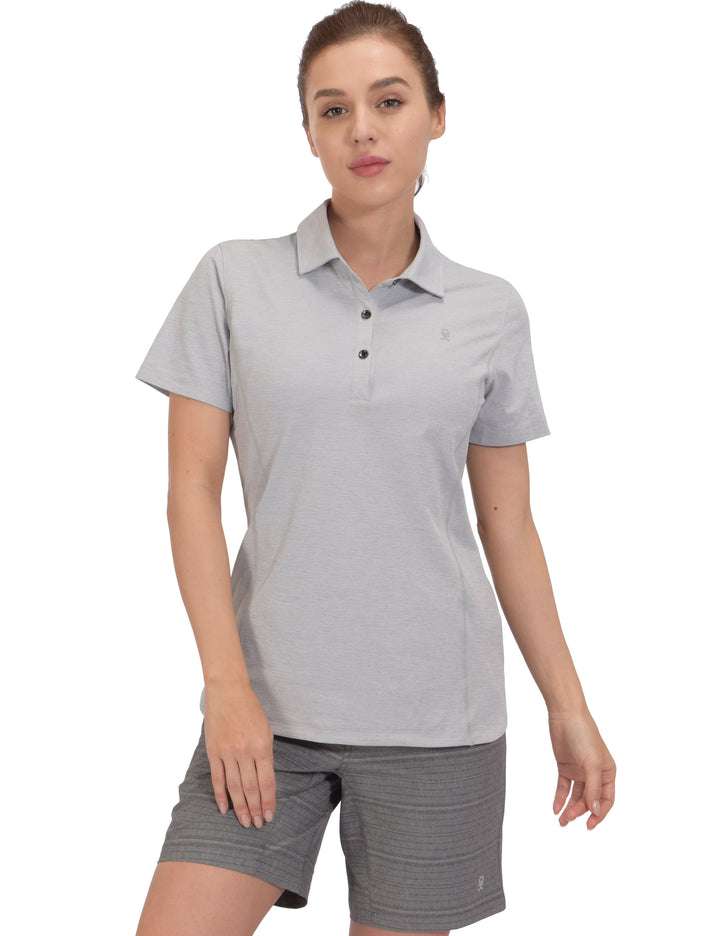 Women's Quick Dry Lightweight Golf Polo Shirt Short YDF US-DK