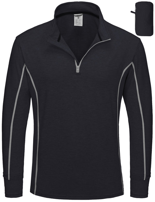Men????¡ìo??¡ì?¡ìs Lightweight  UPF 50 Long Sleeve Athletic Shirts for Running Golf, Packable MP-US-DK