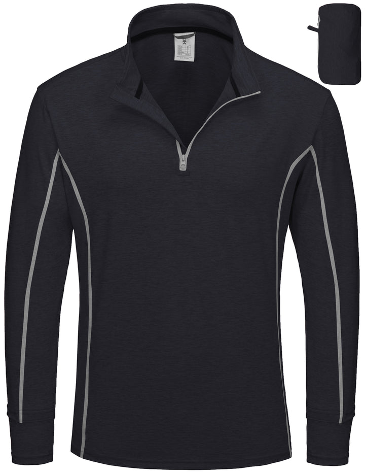 Men????¡ìo??¡ì?¡ìs Lightweight  UPF 50 Long Sleeve Athletic Shirts for Running Golf, Packable MP-US-DK