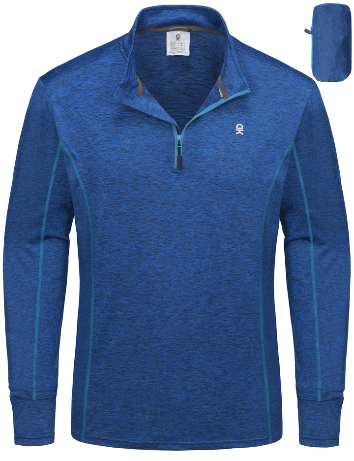 Men????¡ìo??¡ì?¡ìs Lightweight  UPF 50 Long Sleeve Athletic Shirts for Running Golf, Packable MP-US-DK