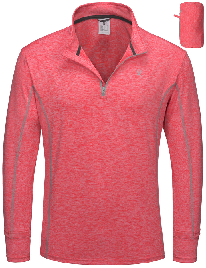 Men????¡ìo??¡ì?¡ìs Lightweight  UPF 50 Long Sleeve Athletic Shirts for Running Golf, Packable MP-US-DK