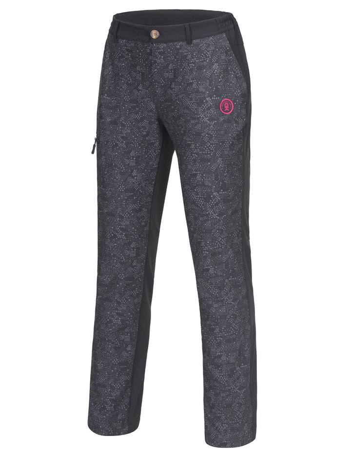 Women's Water Repellant Softshell Fleece Lined Ski Pants MP US-DK