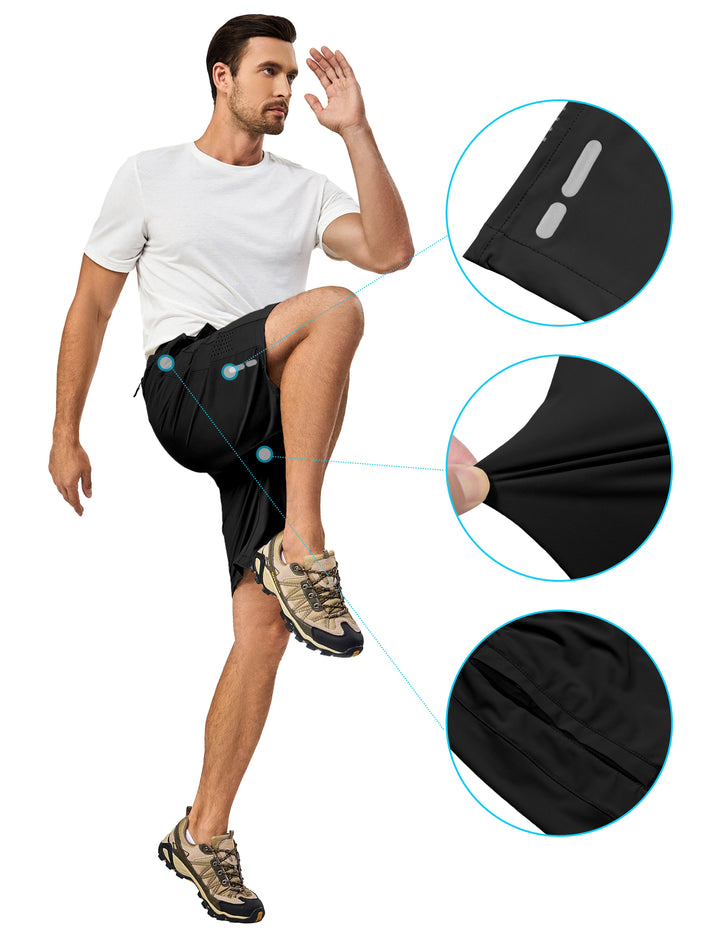 Men's Quick Dry Lightweight Athletic Shorts for Hiking Running Basketball MP-US-DK