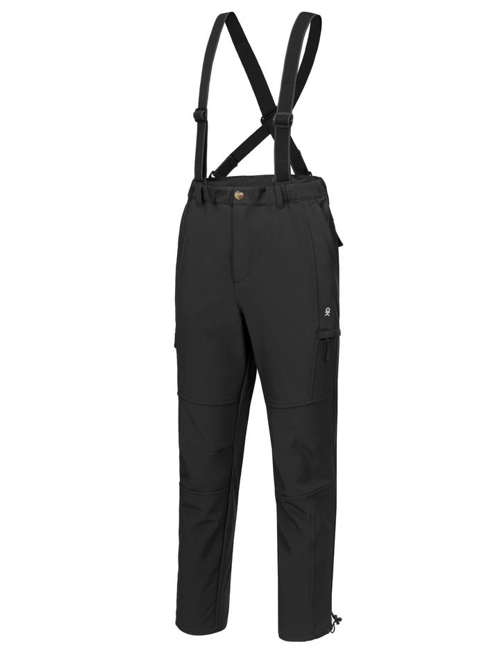 Men's Ski Bibs Insulated Water Resistant Windproof Snow Pants with Adjustable Suspenders MP US-DK