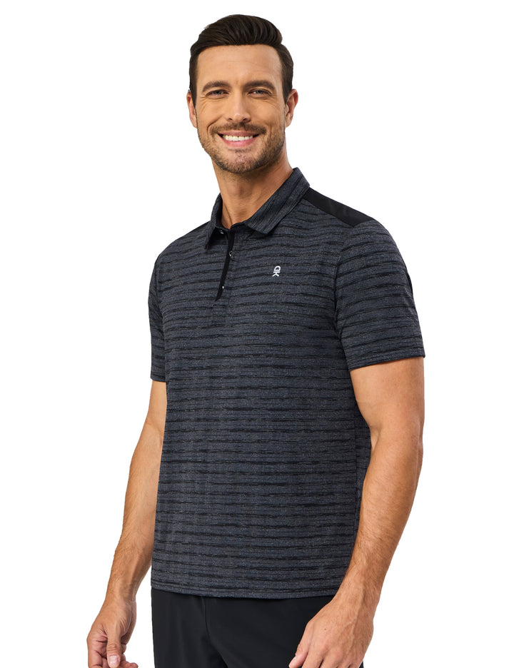 Men's Golf Short Sleeve Polo Shirt with Quick Dry Stretch MP-US-DK