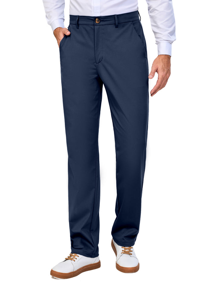 Men???¡§o?¡§¡§s Regular Fit Dress Pants Golf Pants Casual Travel Pants MP-US-DK