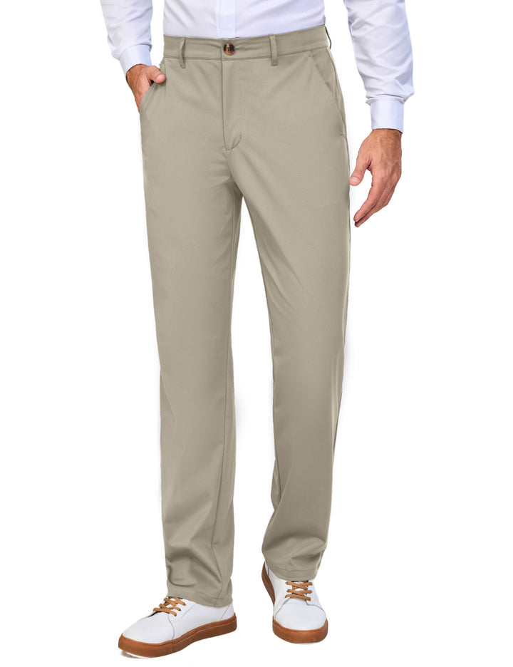 Men???¡§o?¡§¡§s Regular Fit Dress Pants Golf Pants Casual Travel Pants MP-US-DK