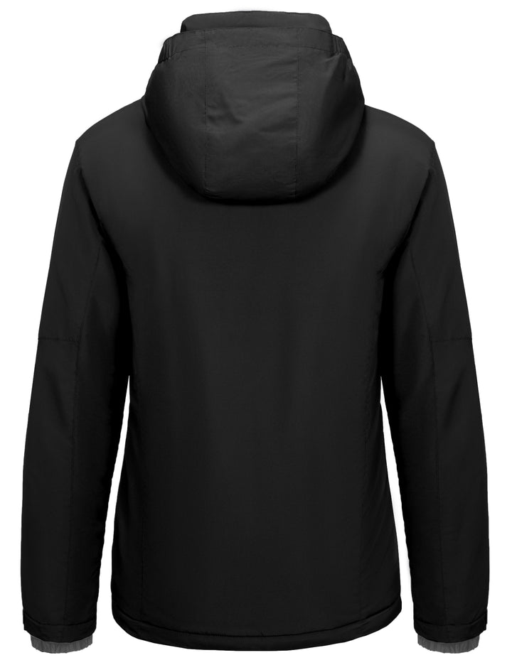 Men's Warm Insulated Lightweight Hooded Winter Ski Jacket MP US-DK