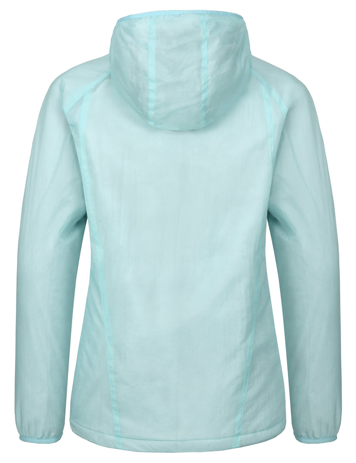 Women's Windproof Warm Lightweight Hooded Jacket with Recycled Insulation MP US-DK