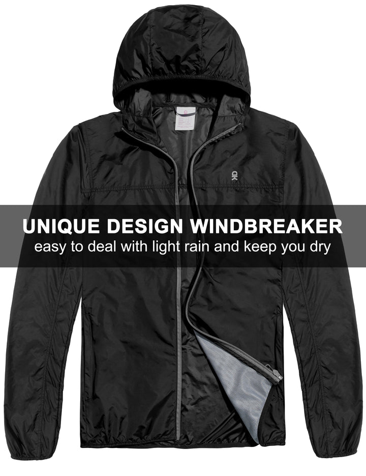 Women's Lightweight Packable Windproof Sun Protection Running Jacket MP US-DK