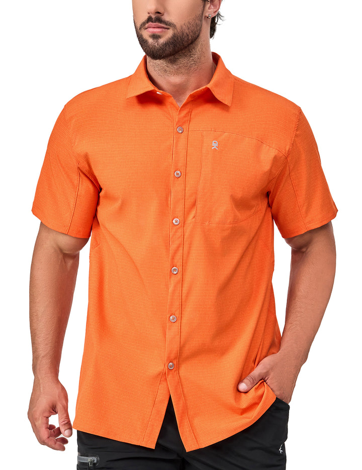 Men's Lightweight Quick Dry Button Down Breathable UPF50 Shirts MP-US-DK
