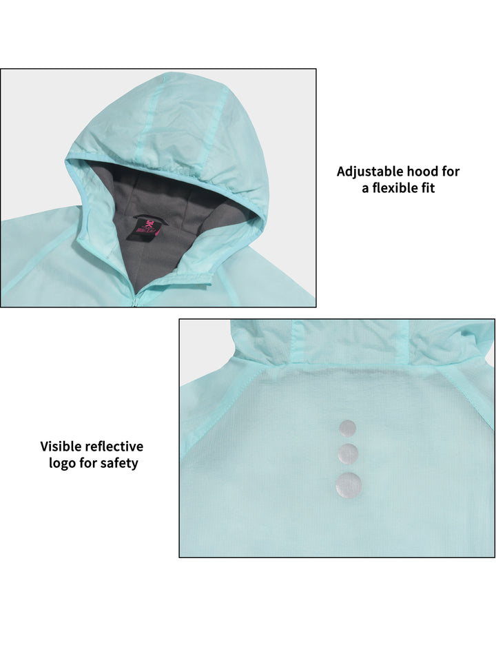 Women's Windproof Warm Lightweight Hooded Jacket with Recycled Insulation MP US-DK
