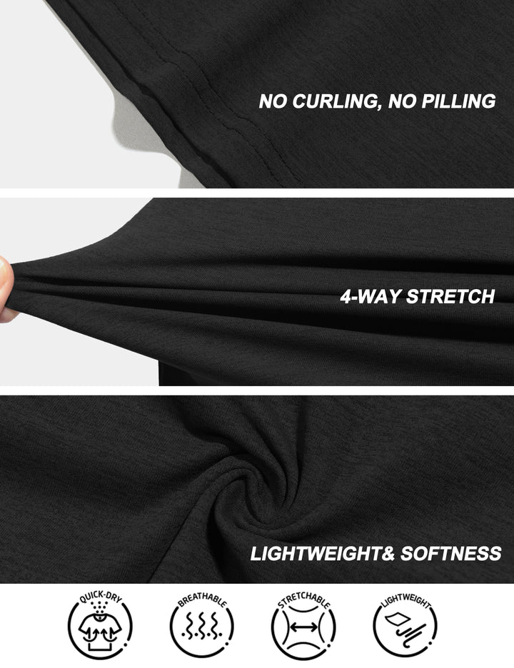 Women's Short Sleeve Quick Dry T-Shirt Stretch Basic Tops Tee MP-US-DK