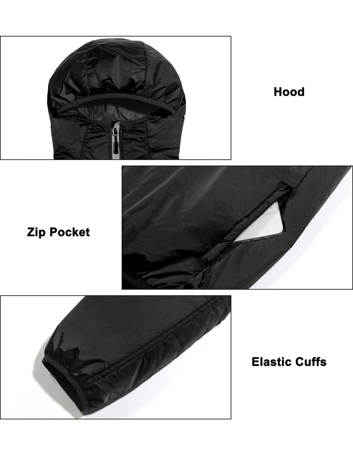 Men's Lightweight Packable Windproof Insulation Running Jacket MP US-DK