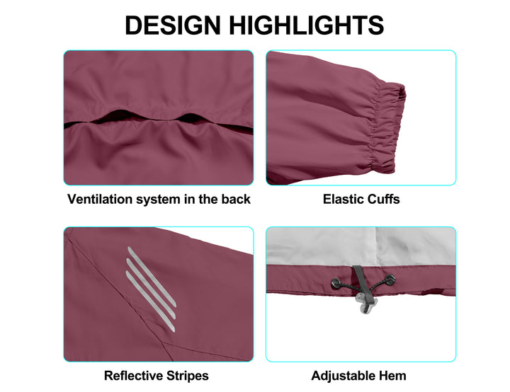 Women Running Jacket 2 Pieces Set, Full Zip Track Sports Suits for Cycling MP-US-DK