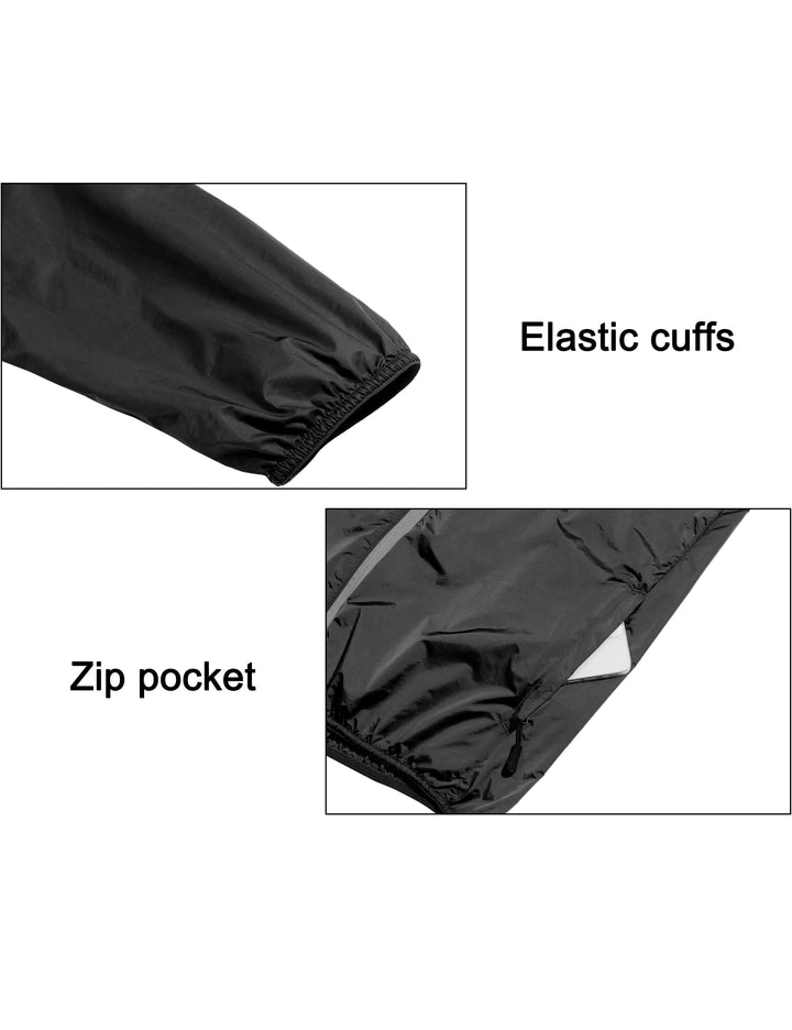 Men's Lightweight Packable Windproof Sun Protection Running Jacket MP US-DK