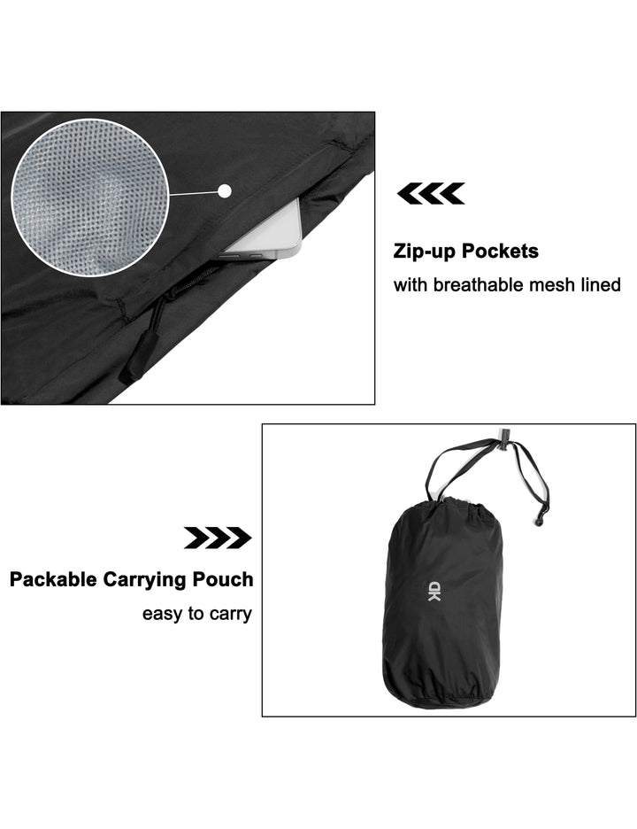 Women's Lightweight Packable Windproof Sun Protection Running Jacket MP US-DK