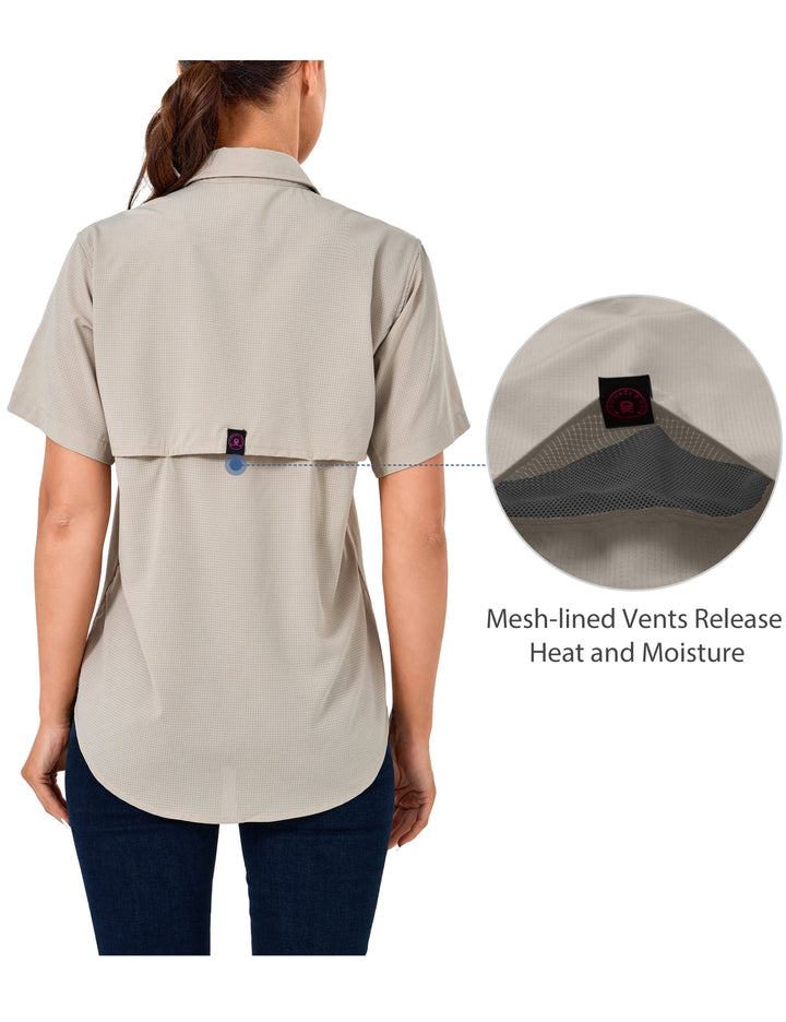 Women's Breathable UPF 50 UV Protection Shirt,  for Fishing Hiking MP-US-DK