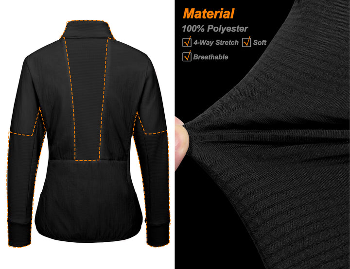 Women???¡§o?¡§¡§s Lightweight Thermal Athletic Jacket for Running MP-US-DK