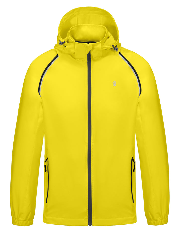 Men's Quick-dry Jacket, Convertible UPF 50+ Cycling Jacket Windbreaker with Removable Sleeves YZF US-DK