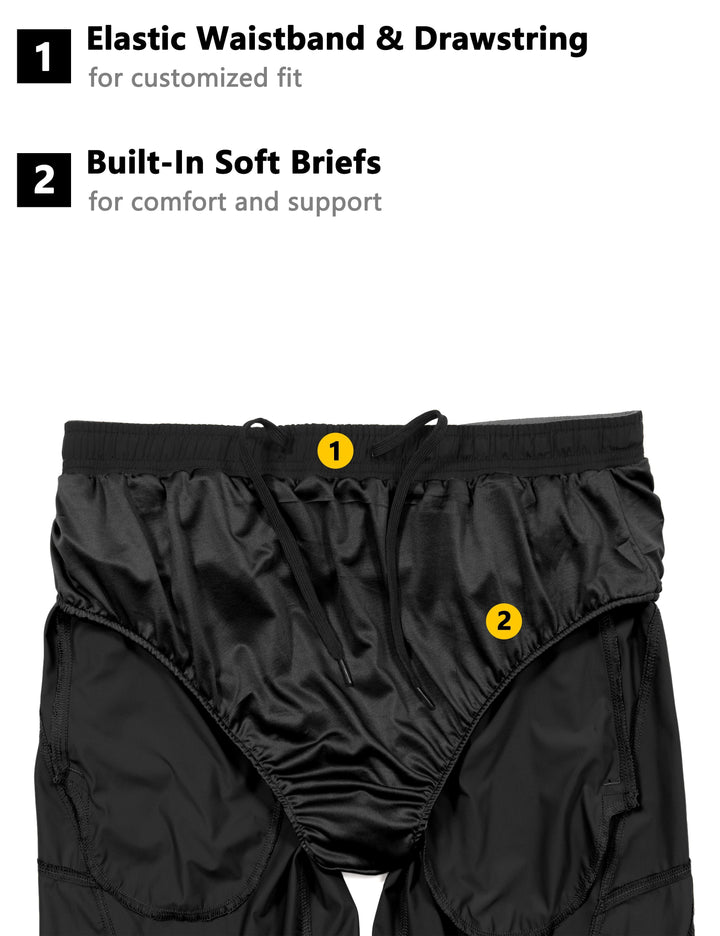 Men's 5 Inches Ultra Stretch Quick Dry 2 in 1 Running Shorts YZF US-DK
