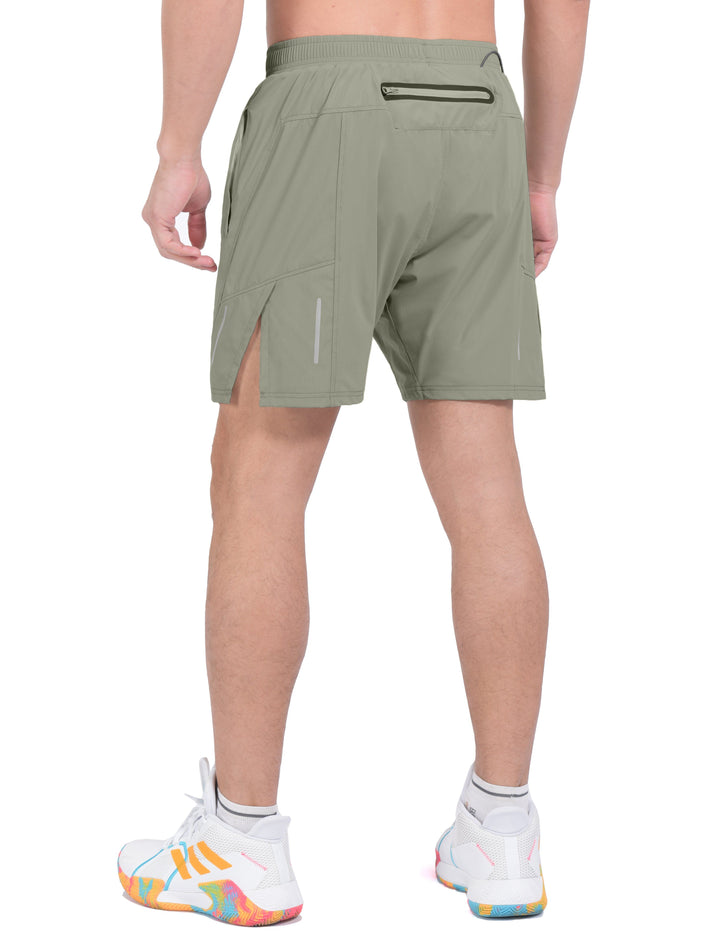 Men's 5 Inches Ultra Stretch Quick Dry 2 in 1 Running Shorts YZF US-DK