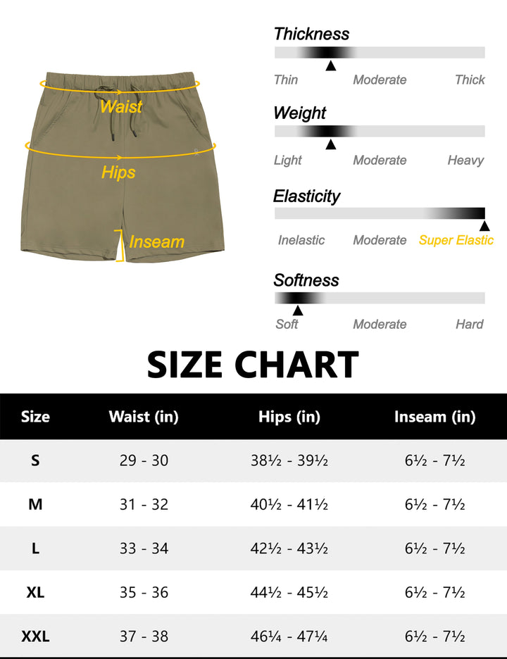 Men's 7 Inches Ultra Stretch Quick Dry Cool Running Shorts YZF US-DK