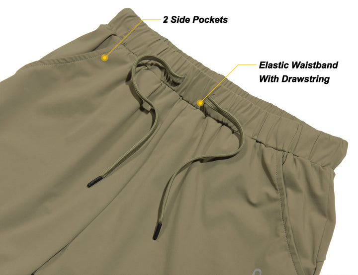 Men's 7 Inches Ultra Stretch Quick Dry Cool Running Shorts YZF US-DK