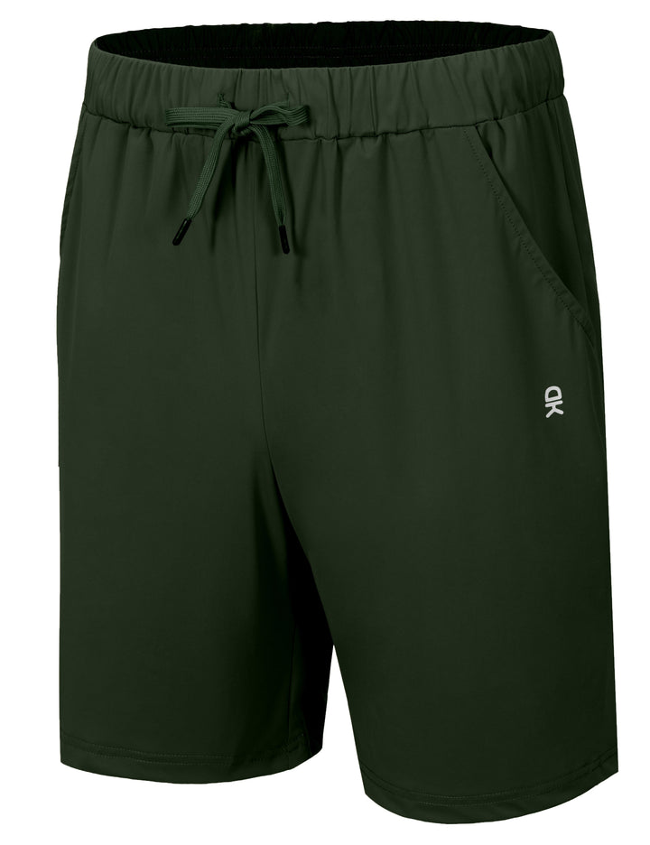 Men's 7 Inches Ultra Stretch Quick Dry Cool Running Shorts YZF US-DK
