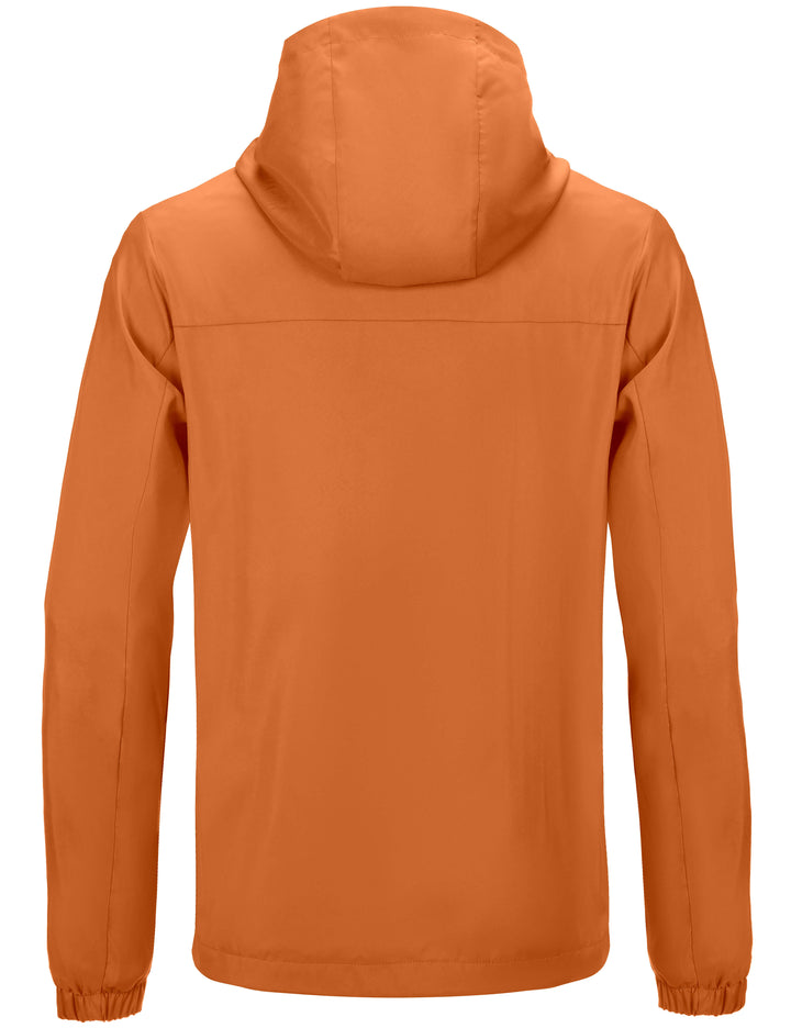 Men's Lightweight Breathable Windbreaker Running Jacket with Hood YZF US-DK