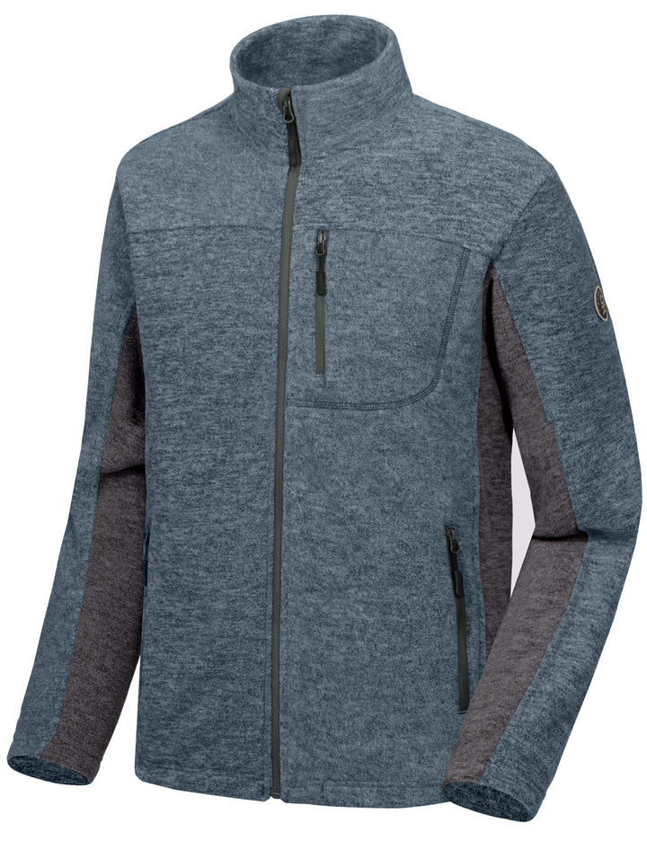 Men's Lightweight Recycled Polar Fleece Hiking Jacket YZF US-DK