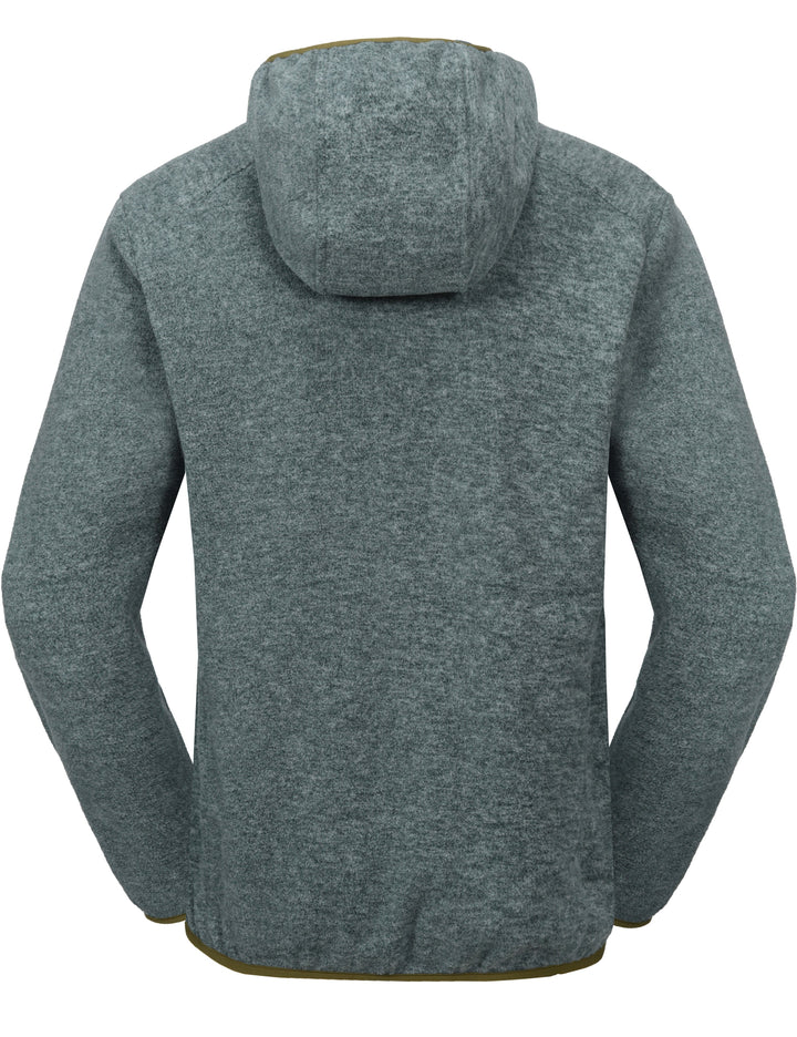 Men's Lightweight Warm Polar Fleece Running Hooded Jacket YZF US-DK