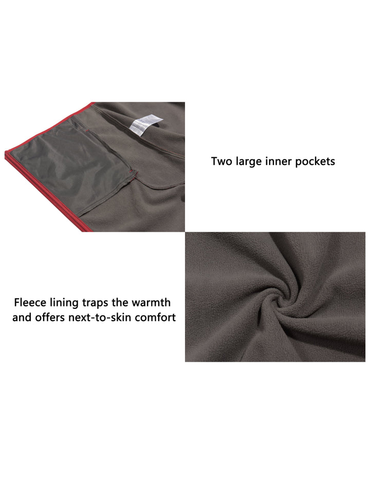Men's Polar Fleece Lined Full Zip Thermal Softshell Jacket MP US-MP