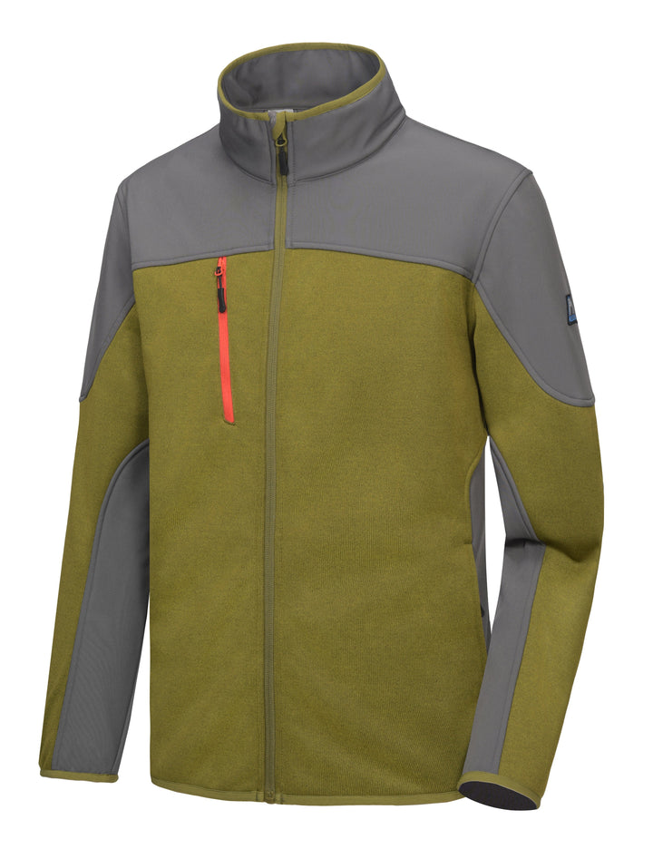 Men's Polar Fleece Lined Full Zip Thermal Softshell Jacket MP US-MP